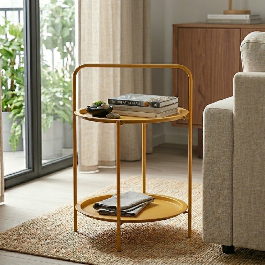 Mesa de centro HAGE 50x66 cm marrón