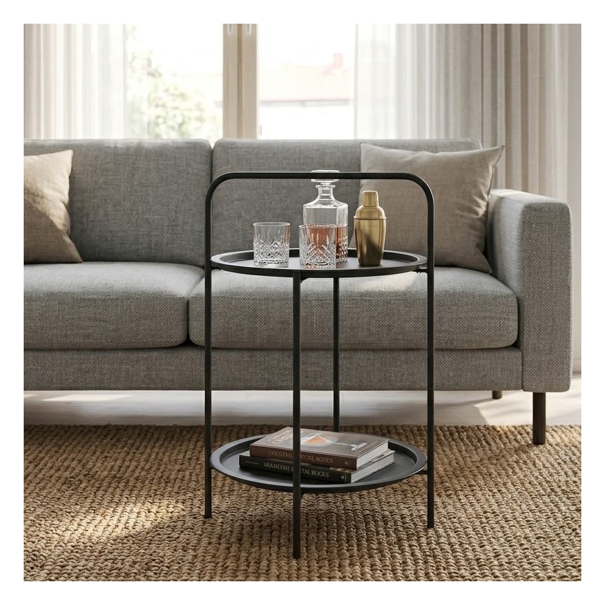 Mesa de centro HAGE 50x66 cm negra