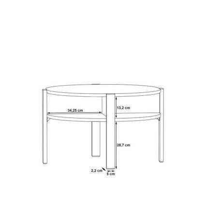Mesa de centro INAR marrón