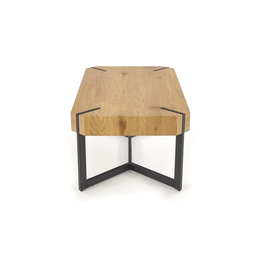 Mesa de centro LAVIDA 43x110 cm roble dorado/negro
