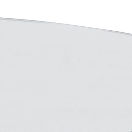 Mesa de centro LUCA 82 cm transparente/plateada
