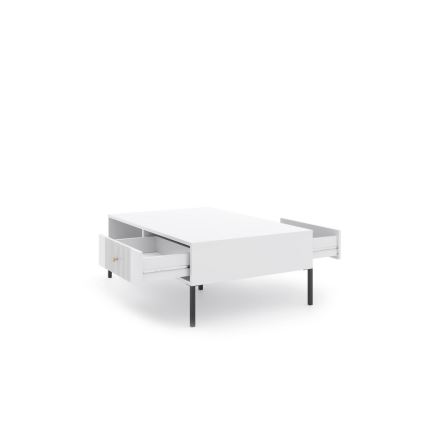 Mesa de centro LUE 104x68 cm blanco/negro