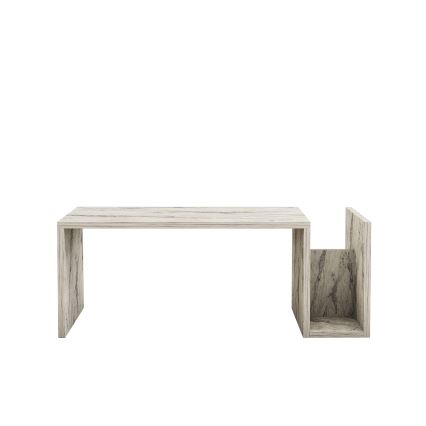 Mesa de centro MONEL, acabado efecto mármol gris