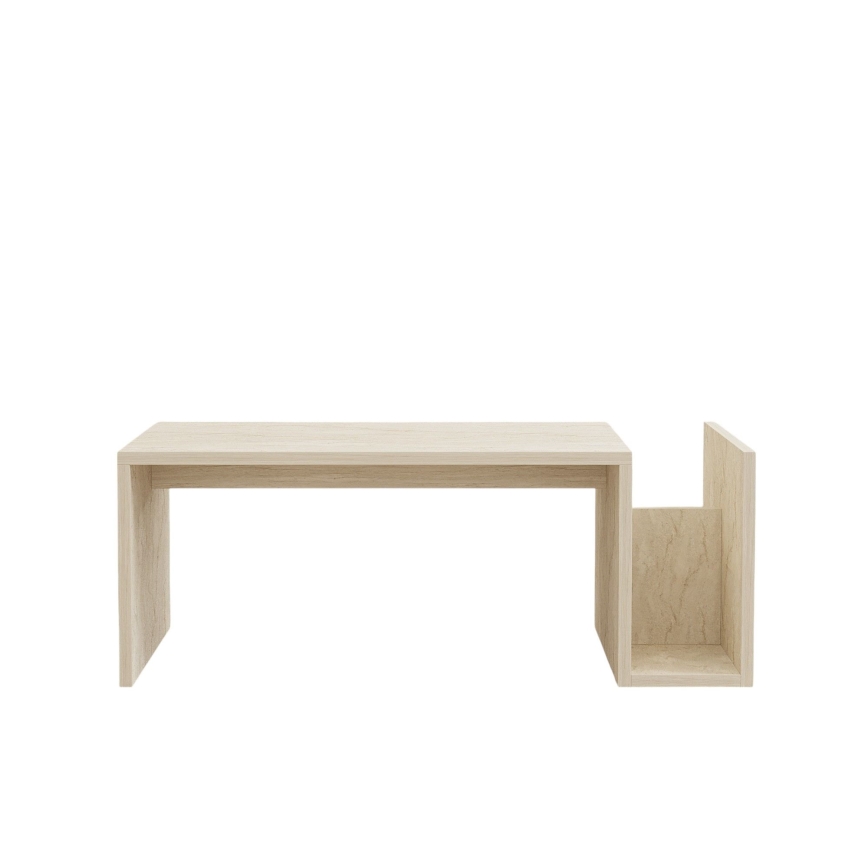 Mesa de centro MONEL con acabado en mármol beige