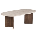 Mesa de centro NEL 119x60 cm beige/nogal