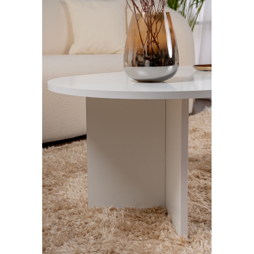 Mesa de centro NEL blanca