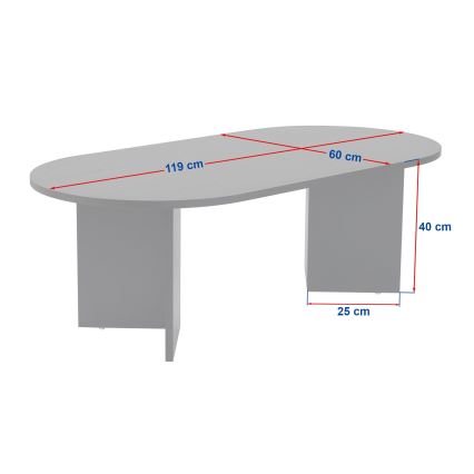 Mesa de centro NEL blanca