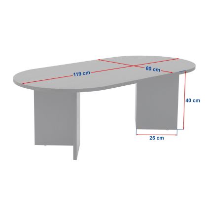 Mesa de centro NEL nogal