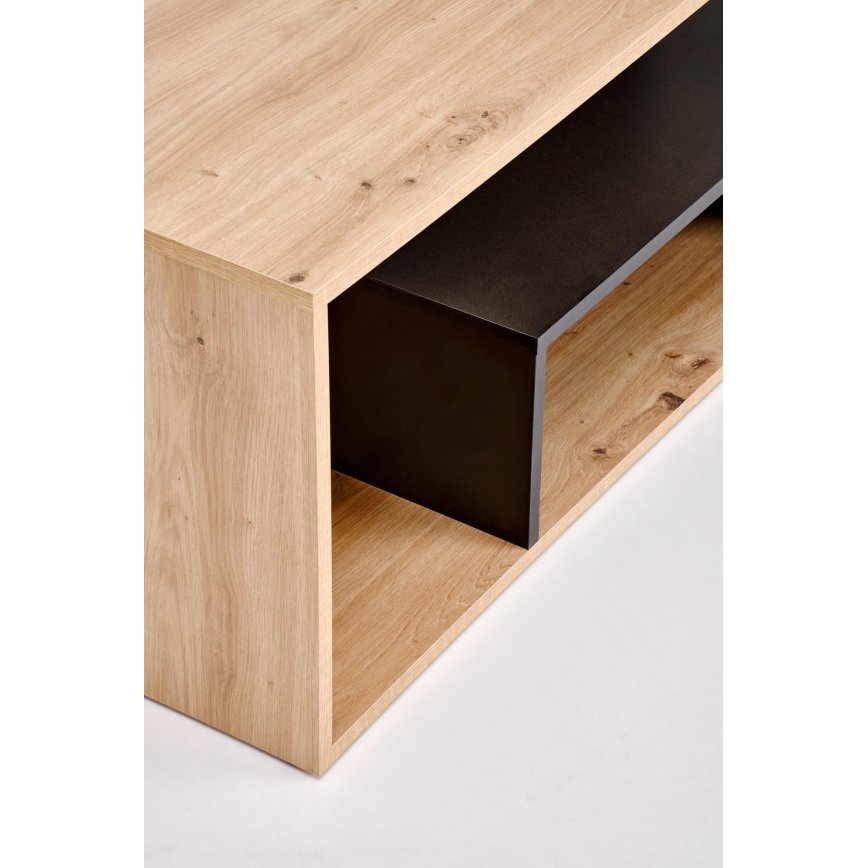 Mesa de centro NOTE 90x51 cm negro/roble artisan