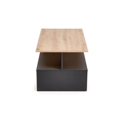 Mesa de centro NOTE 90x51 cm negro/roble artisan