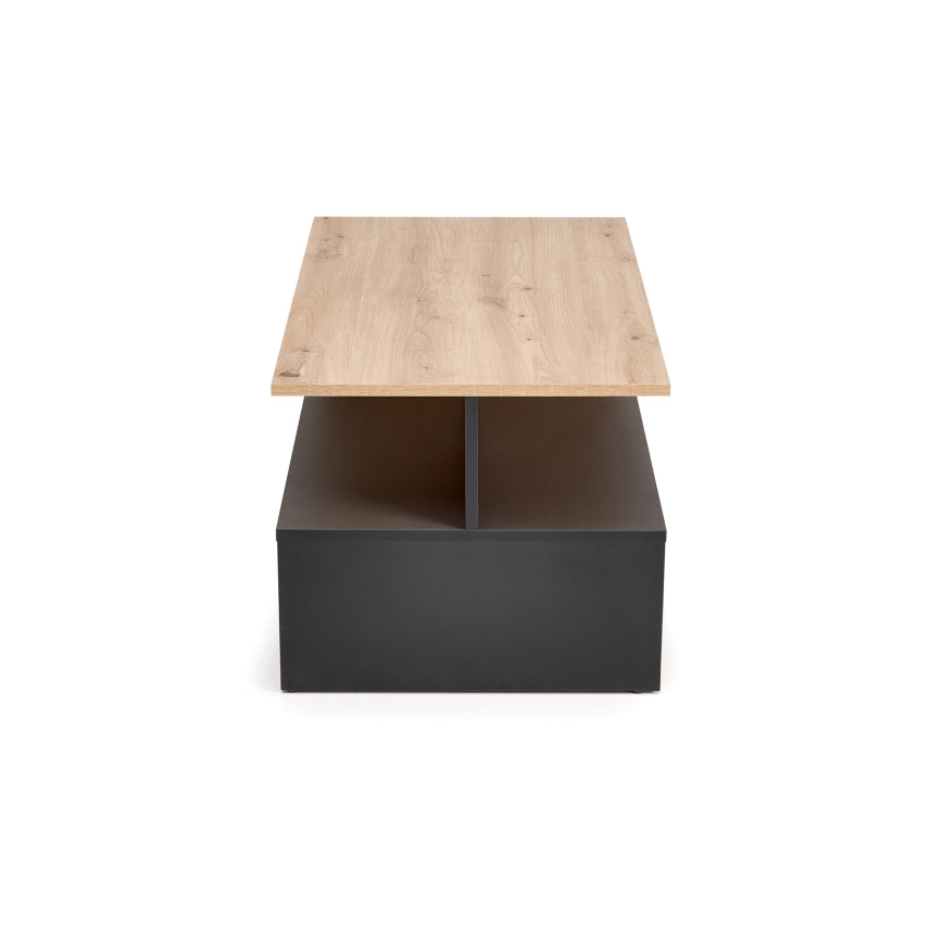 Mesa de centro NOTE 90x51 cm negro/roble artisan