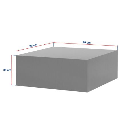 Mesa de centro PRIZMA 90 x 90 cm, roble