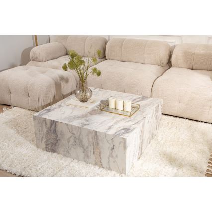Mesa de centro PRIZMA 90x90 cm mármol