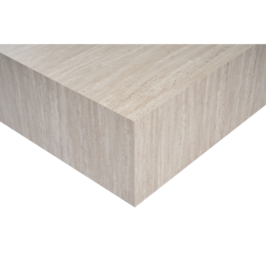 Mesa de centro PRIZMA 90x90 cm travertino