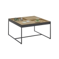 Mesa de centro PULSE 83x83 cm roble/negro
