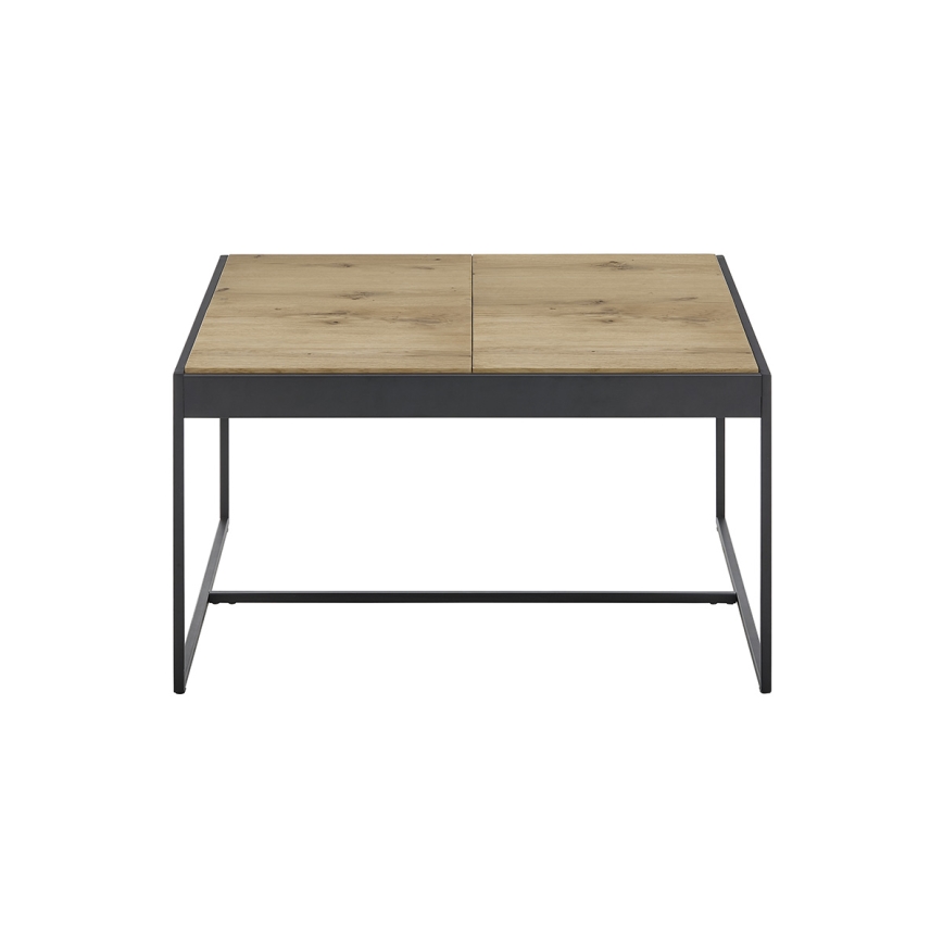 Mesa de centro PULSE 83x83 cm roble/negro