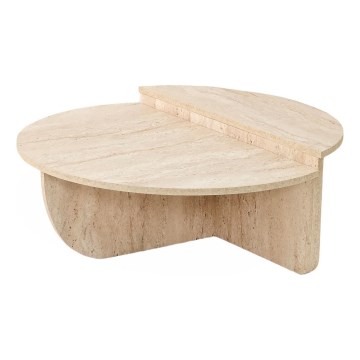 Mesa de centro REST con efecto mármol, beige
