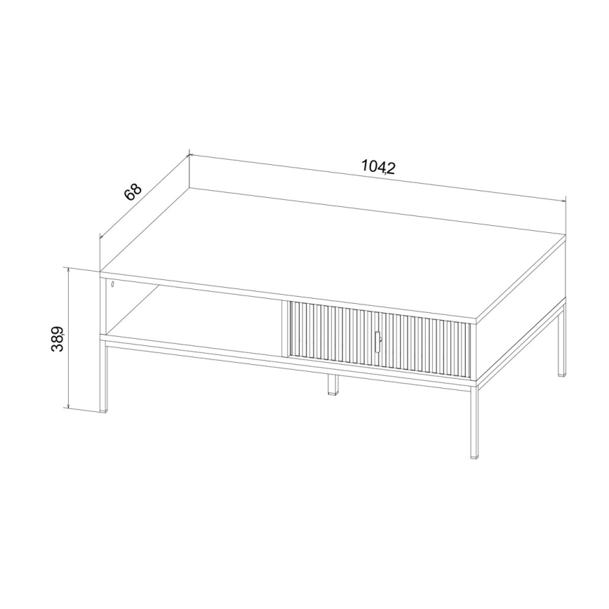 Mesa de centro SUE beige/cachemir