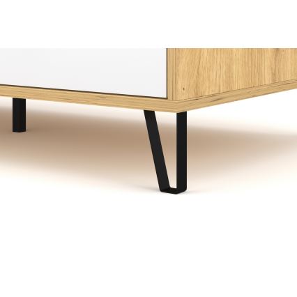 Mesa de centro SULA roble artisan/blanco
