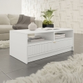 Mesa de centro TIRENO 100x40 cm blanca