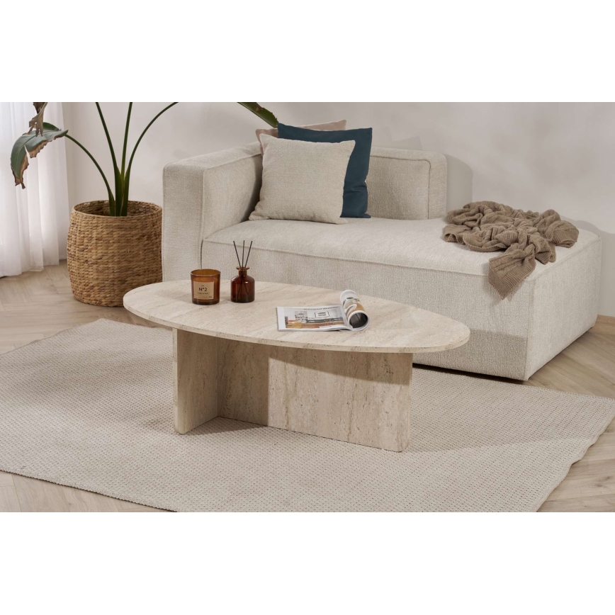 Mesa de centro VARUM 120x65 cm travertino