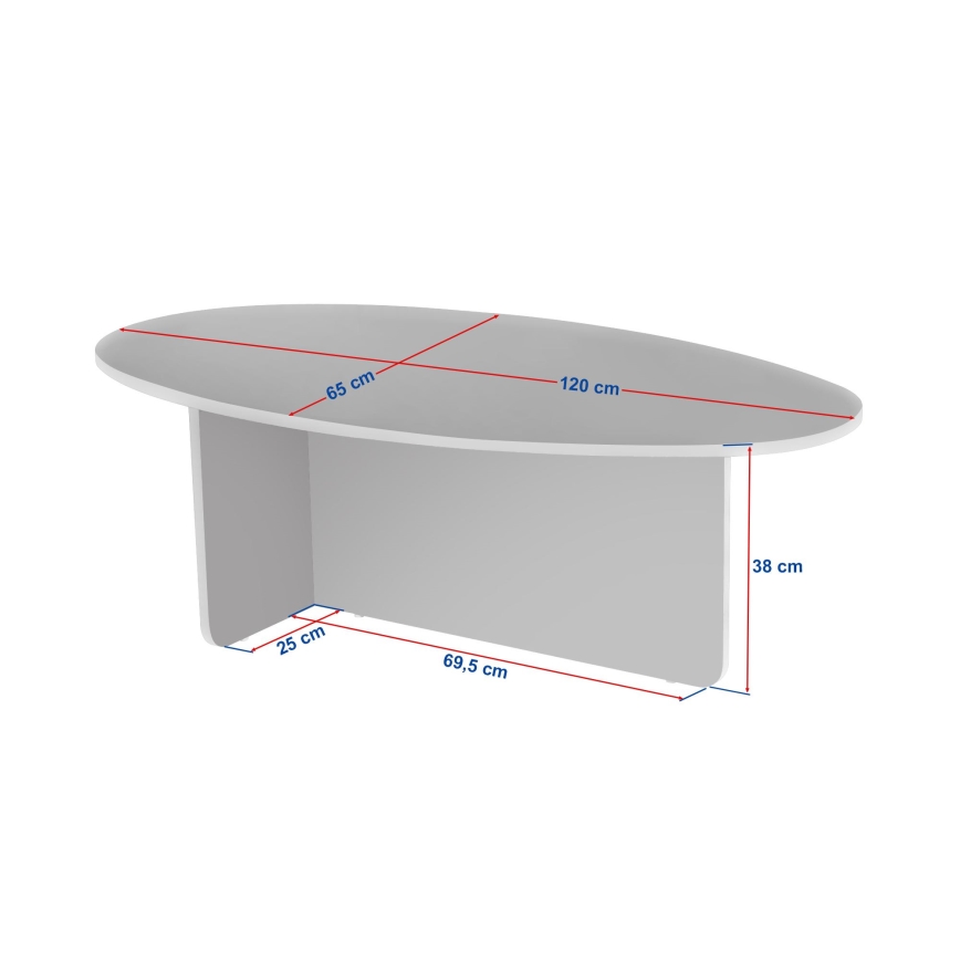 Mesa de centro VARUM 120x65 cm travertino