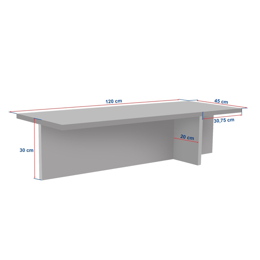 Mesa de centro VERUM 120x45 cm travertino