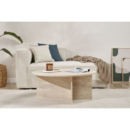 Mesa de centro VERUM Ø 90 cm de travertino