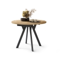Mesa de comedor ARTUR roble artisan/negro