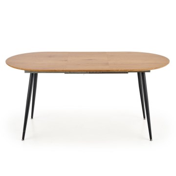 Mesa de comedor BALNOR roble/negro