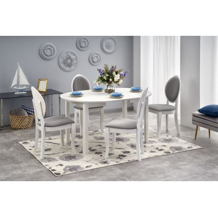 Mesa de comedor CALMIO blanca