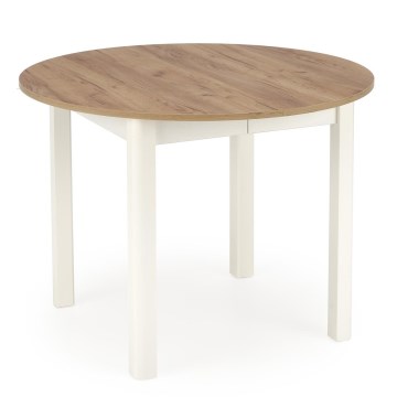 Mesa de comedor CALMIO roble craft/blanco