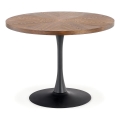 Mesa de comedor CARMELO 75x100 cm negro/marrón