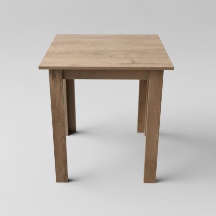 Mesa de comedor cuadrada LEVI roble