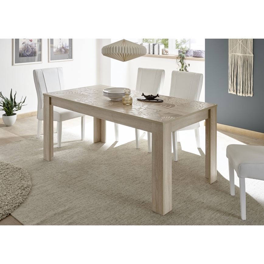Mesa de comedor extensible ARIA roble Sonoma
