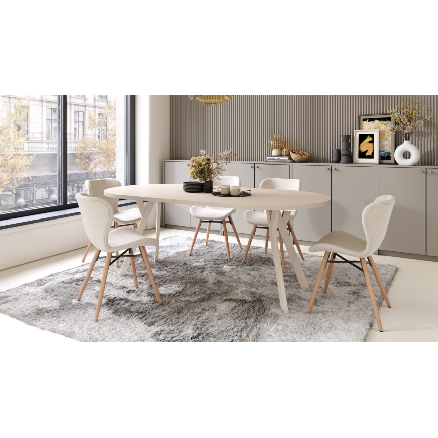 Mesa de comedor extensible ARTUR beige