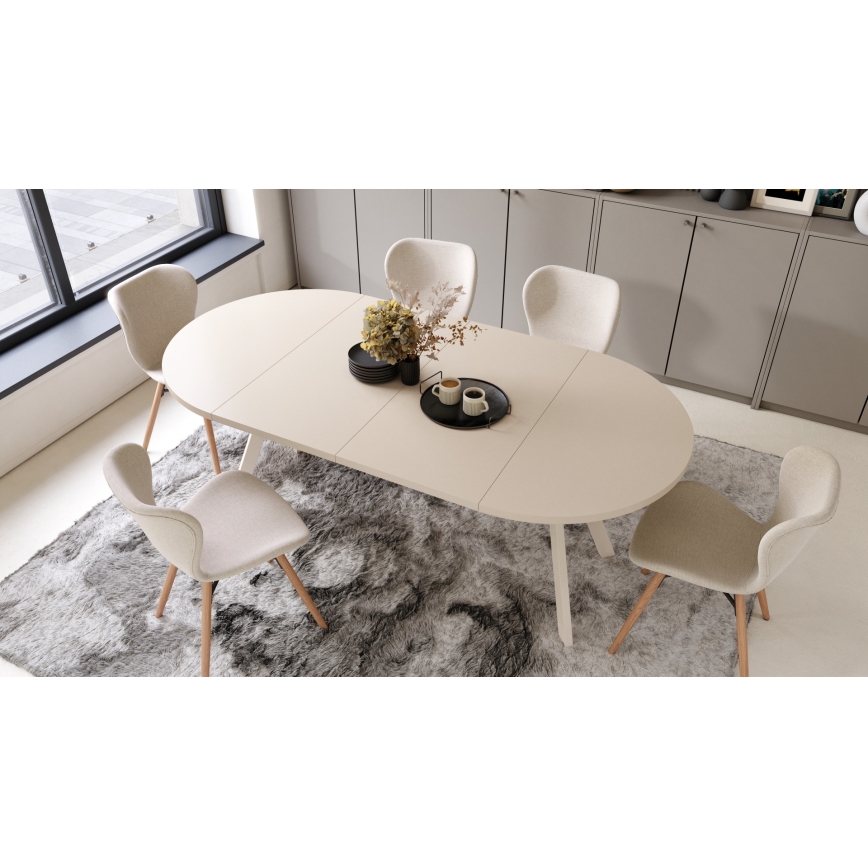 Mesa de comedor extensible ARTUR beige