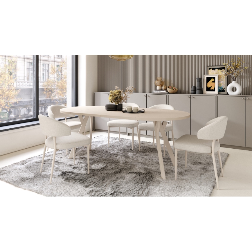 Mesa de comedor extensible ARTUR beige