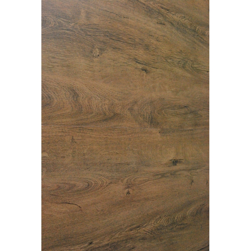 Mesa de comedor extensible CENTRO 100/140x77 cm roble Lefkas/negro