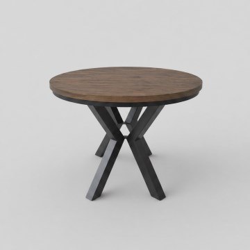 Mesa de comedor extensible CONVI 100/140x77 cm roble lefkas/negro
