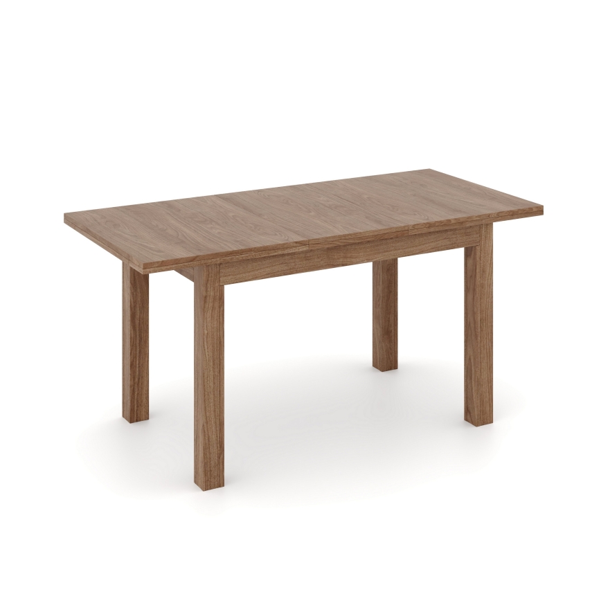 Mesa de comedor extensible DOO 120/160x75 cm nogal claro