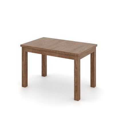 Mesa de comedor extensible DOO 120/160x75 cm nogal claro