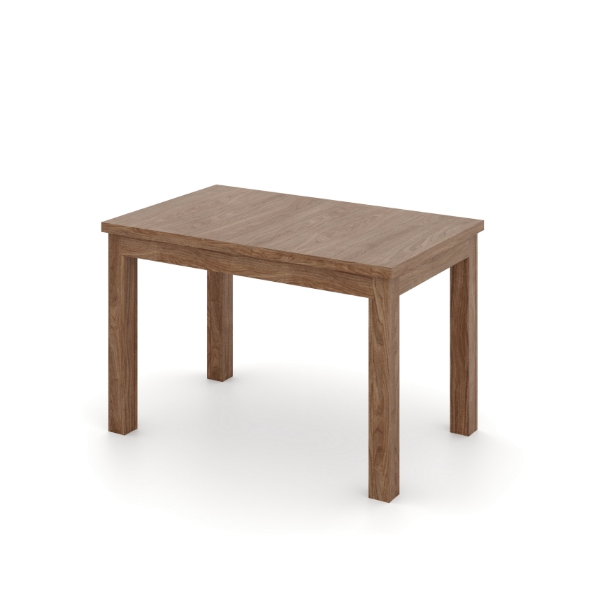 Mesa de comedor extensible DOO 120/160x75 cm nogal claro