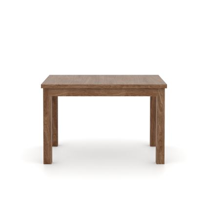 Mesa de comedor extensible DOO 120/160x75 cm nogal claro