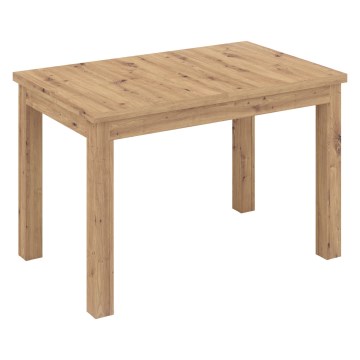 Mesa de comedor extensible DOO 120/160x75 cm roble artisan