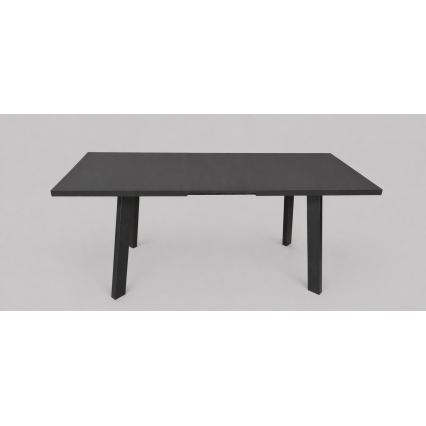 Mesa de comedor extensible KERNO 150/190x80 cm negra