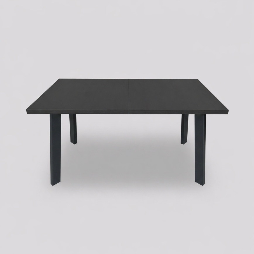 Mesa de comedor extensible KERNO 150/190x80 cm negra