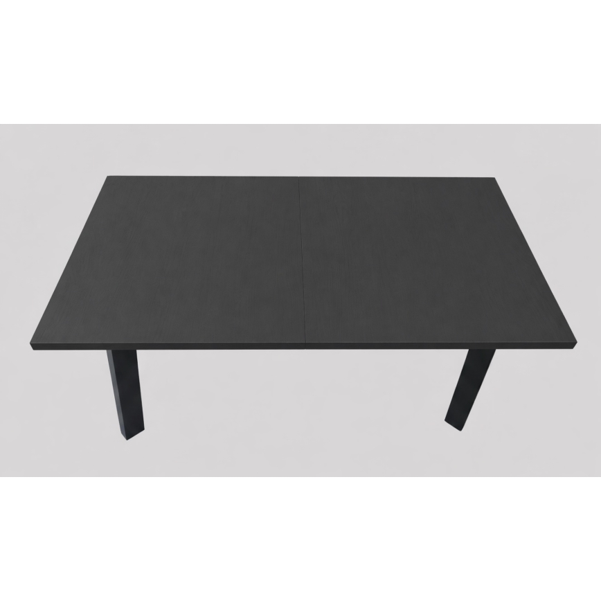 Mesa de comedor extensible KERNO 150/190x80 cm negra