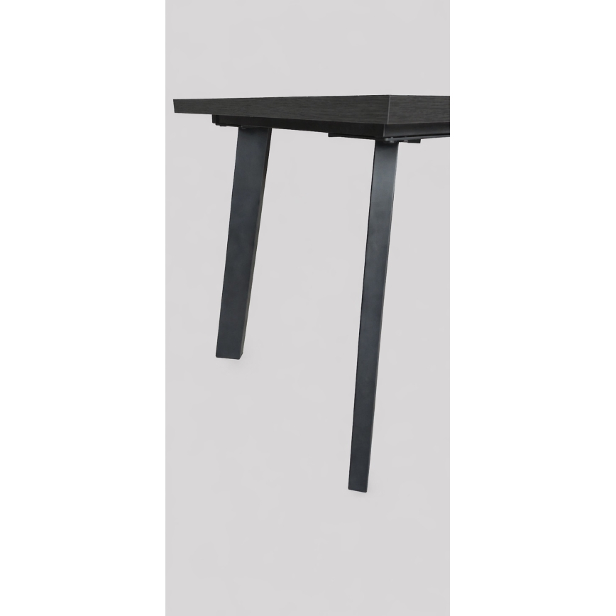 Mesa de comedor extensible KERNO 150/190x80 cm negra