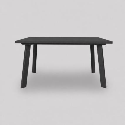 Mesa de comedor extensible KERNO 150/190x80 cm negra